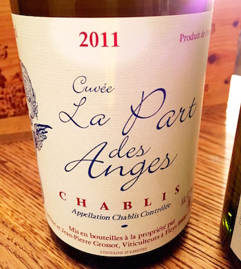 Corinne et Jean-Paul Grossot, Eve Grossot, La Part des Anges, Chablis